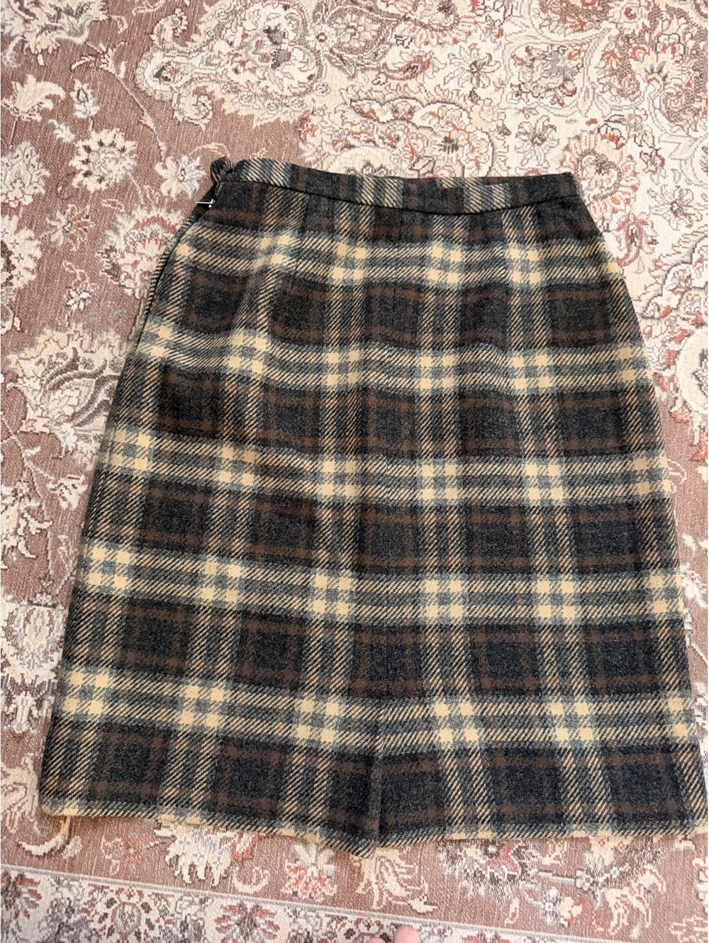Vintage Pendleton Wool Plaid Straight Skirt - Picture 5 of 6